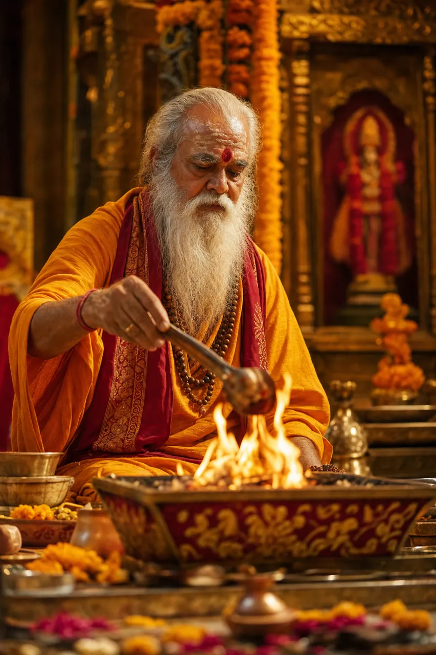 Pandit Vijay Ram in meditation