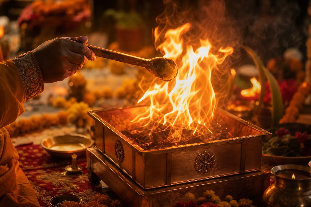 Sacred fire ceremony