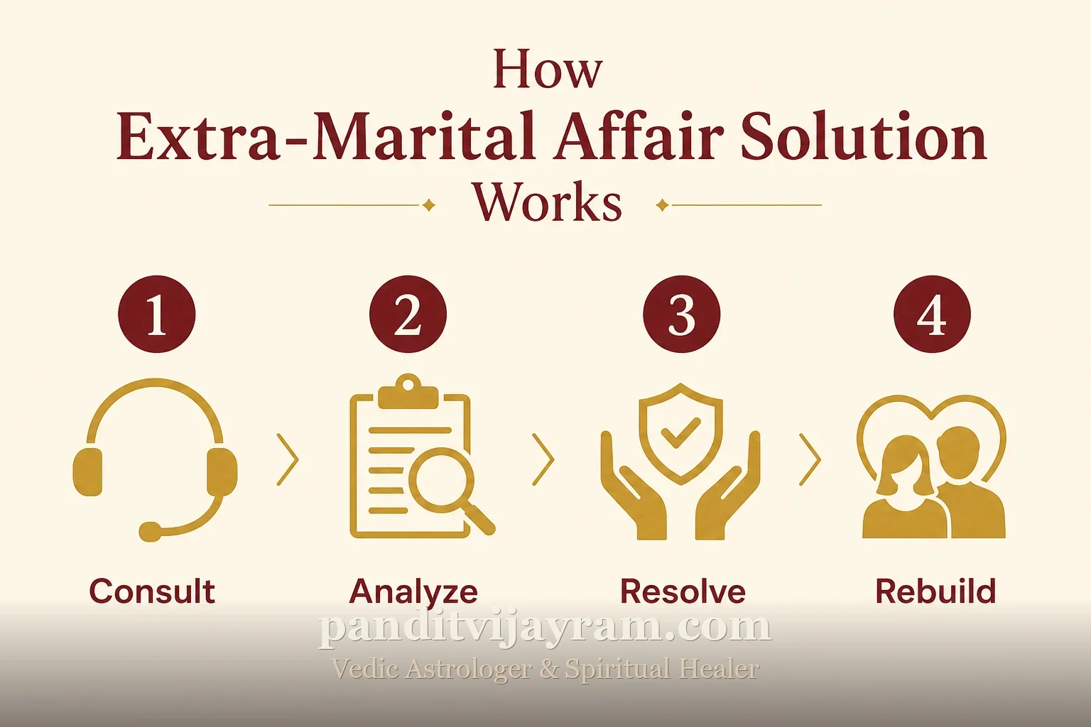 How Extra-Marital Affair Solution works, step by step