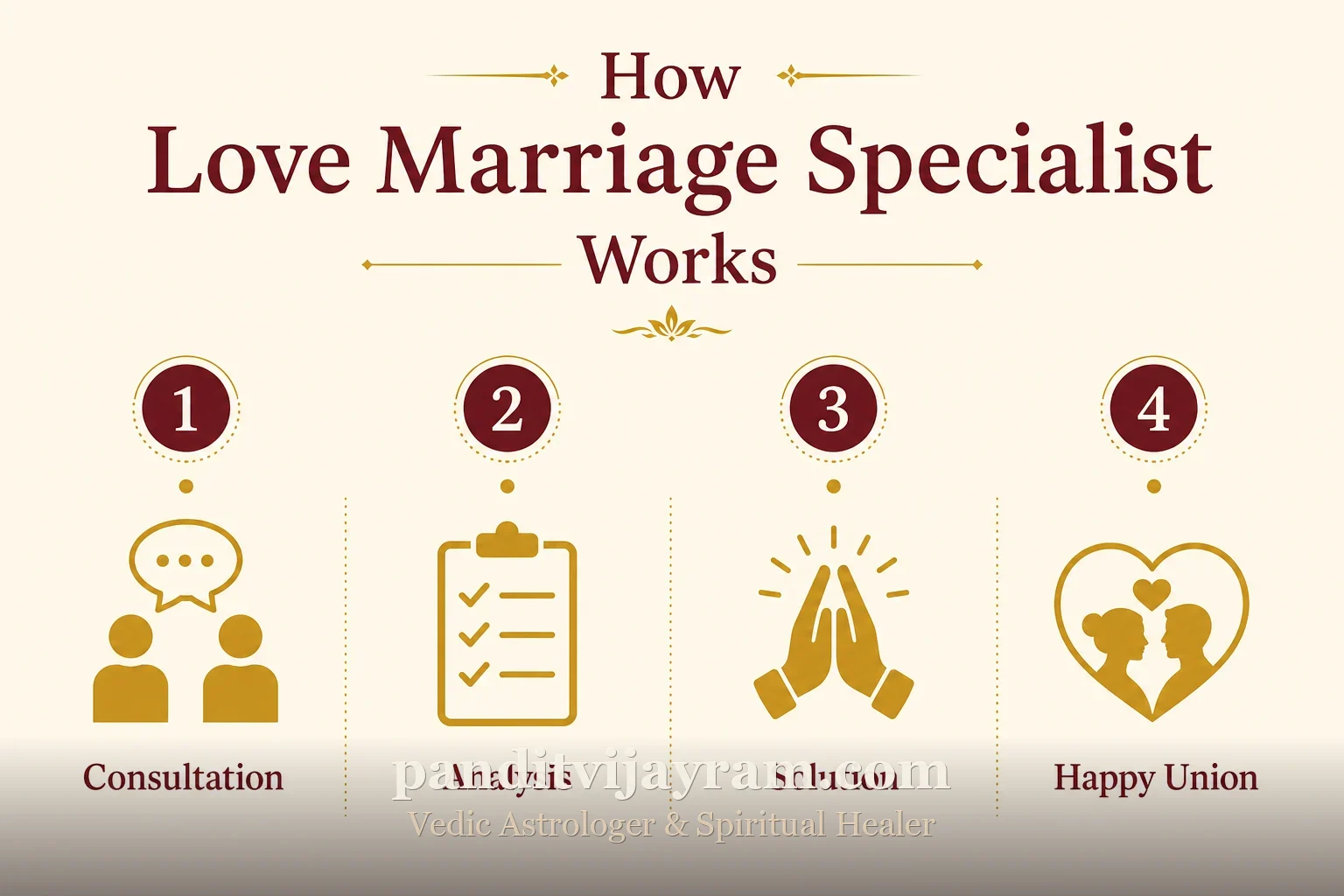 How Love Marriage Specialist works, step by step