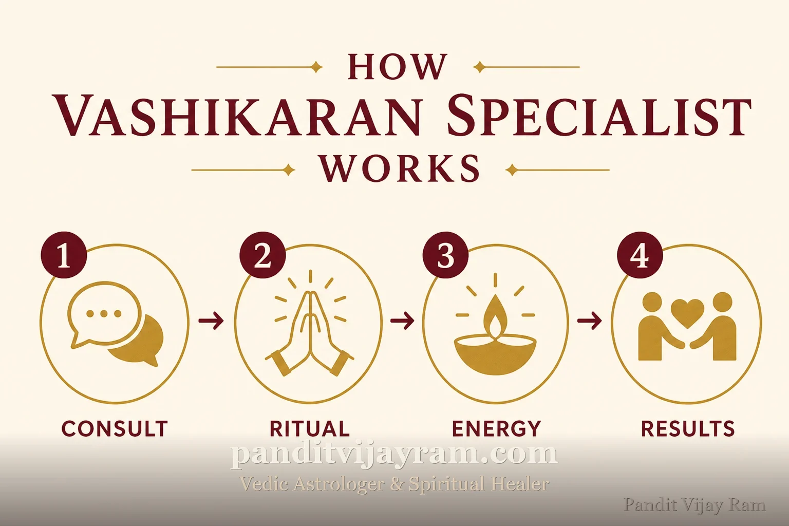 How Vashikaran Specialist works, step by step