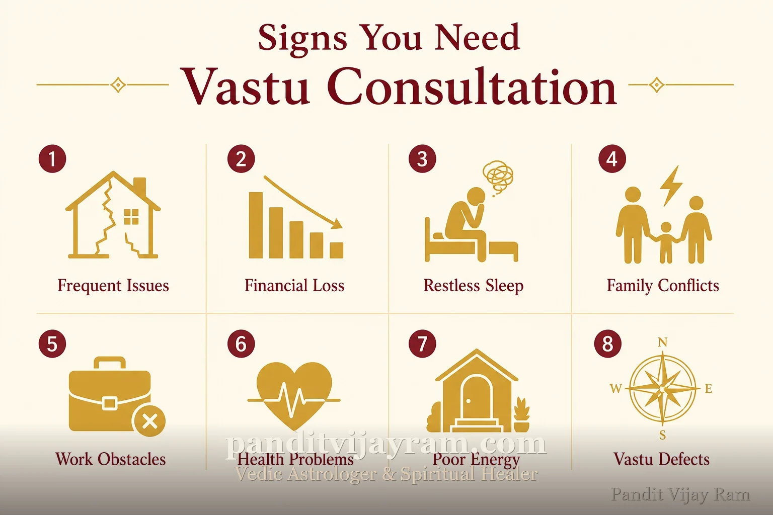 Signs related to Vastu Consultation